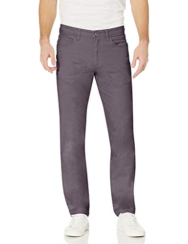 Amazon Essentials Men's Slim-Fit 5-Pocket Comfort Stretch Chino Pant (Previously Goodthreads), Grey, 40W x 30L