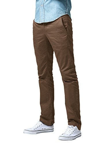 Match Men's Slim Fit Straight Leg Casual Pants (30, 8036 Light Brown)