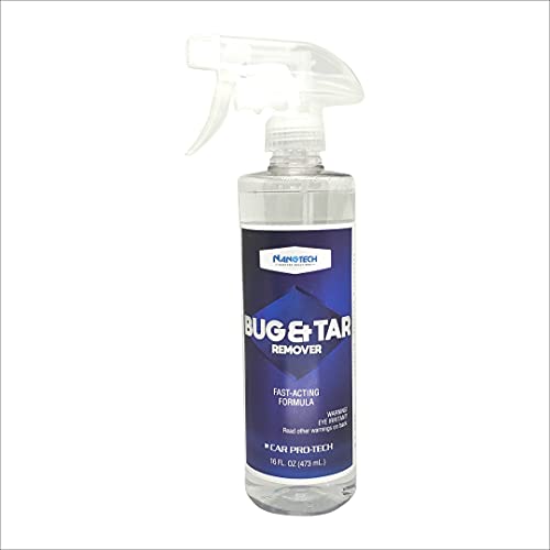 Nanotech Surface Solutions Bug & Tar Remover- Effective Bug Splatter, Tar, Tree Sap, Glue Eliminator- Fast Acting- Safe on Automotive Paint (16 Oz.)