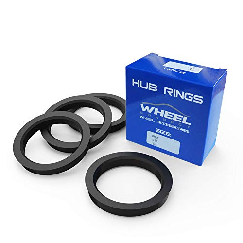 WHEEL CONNECT Hub Centric Rings, 73.1 to 56.1, Set of 4, ABS Plastic Hubrings, O.D:73.1-I.D:56.15 (56.1) mm. P