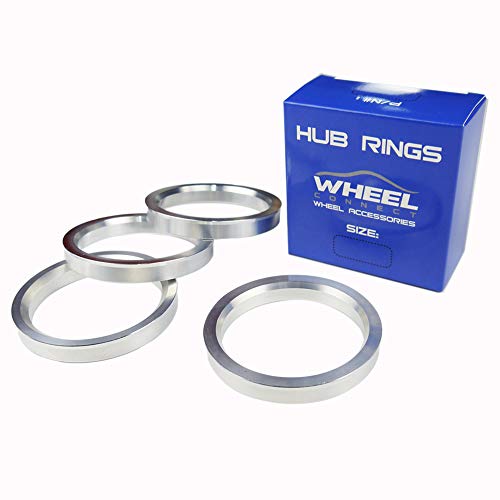 WHEEL CONNECT Hub Centric Rings, 66.6 to 57.1 Set of 4, Aluminium Alloy Hubrings 57.1 to 66.6, O.D:66.6mm I.D 57.1mm. A