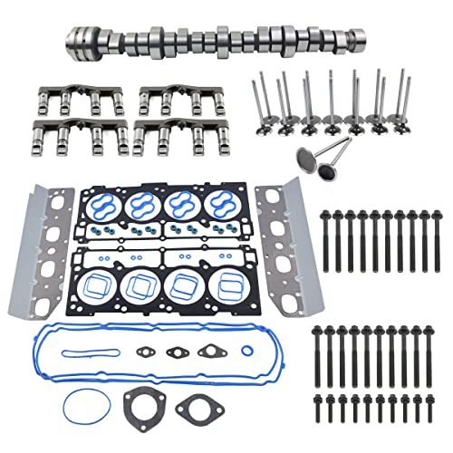 Engine Valve MDS Lifter Camshaft Kit Replacement for 2009-2015 Dodge Ram 1500 5.7L V8 HEMI 53022263AF 53021726AD 53021726AE 53022087AA 53022088AB Flynsu