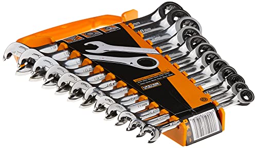 GEARWRENCH Open End Ratcheting Metric Wrench Set 12 Pc., 12 Point - 85597