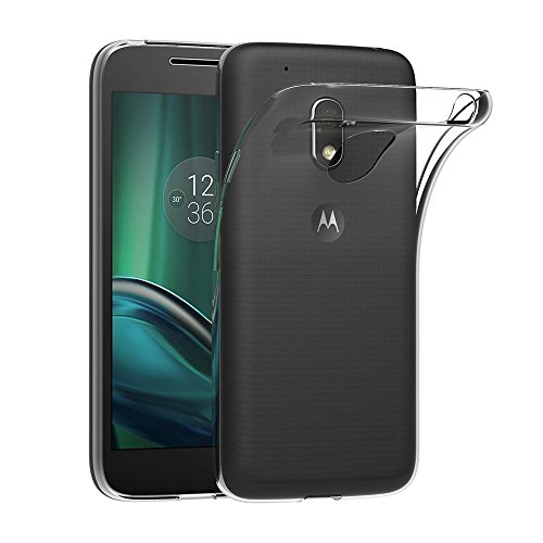 Case for Motorola Moto G4 Play (5 inch) MaiJin Soft TPU Rubber Gel Bumper Transparent Back Cover