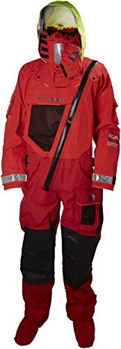 Helly-Hansen Men's Sailing gir Ocean Performance Survival Dry Suit, Alert Red, X-Large