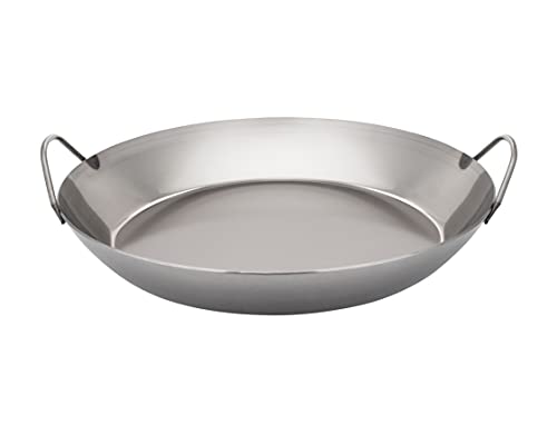 Matfer Bourgeat Black Steel Paella Pan, 15 3/4"