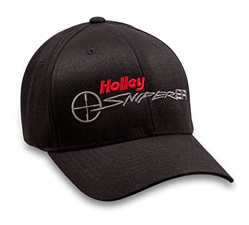 Holley Sniper EFI 10129-LGHOL Sniper EFI Flex-Fit Hat Black