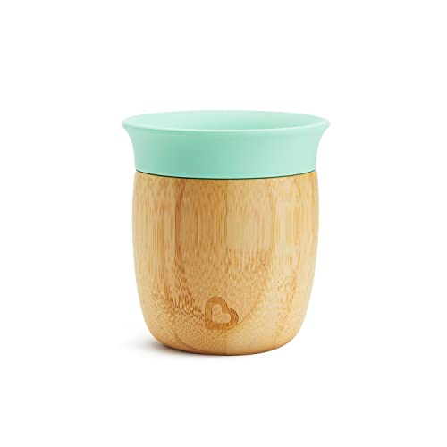 Munchkin Bambou 5oz Open Training Cup for Babies and Toddlers, Non-Toxic Bamboo and Food-Grade Silicone