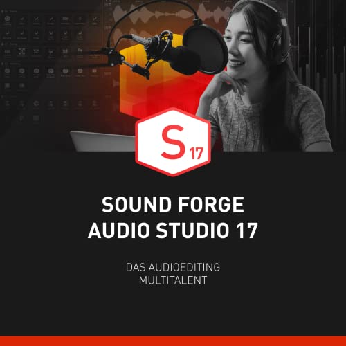 SOUND FORGE Audio Studio 17 - The multi-talent for recording, audio editing, restoration & mastering | audio editing software | music production | for Windows 10/11 PC | 1 PC license