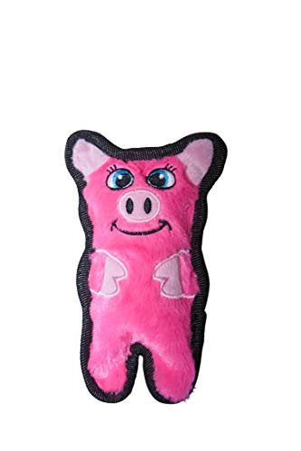 Outward Hound Invincibles Mini Pig Plush Dog Toy, XS