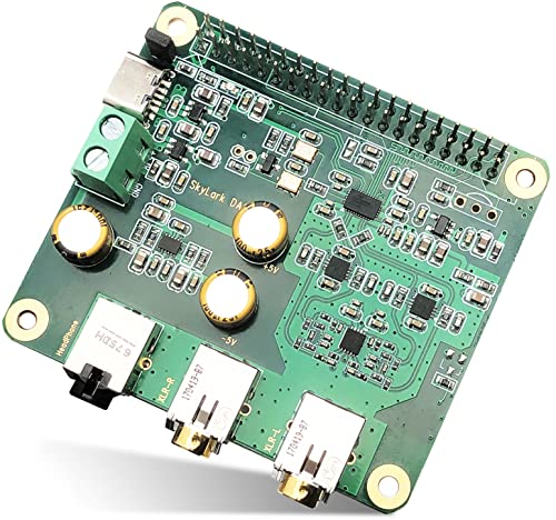 Raspberry Pi HiFi DAC Pro Hat ES9038Q2M Audio Card PCM DSD Lossless High Resolution Digital-to-Analog Converter Adapter for Raspberry Pi 4 3B+ 3B Zero w Zero