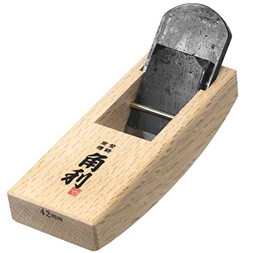 KAKURI Compass Plane 42mm Curved Sole Plane for Woodworking, Japanese Hand Plane KANNA Wood Circular Plane Tool for Smoothing Round Surface, Made in JAPAN