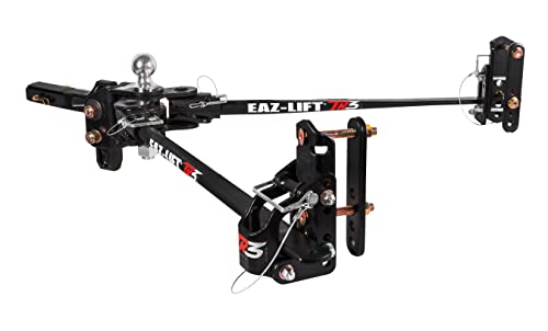 Camco Eaz-Lift TR3 1,200lb Weight Distribution Hitch Kit | Features 1,500lb Max Tongue Weight Rating, Pre-Installed 2-5/16-inch Hitch Ball, and Adjustable Sway Control | (48902)