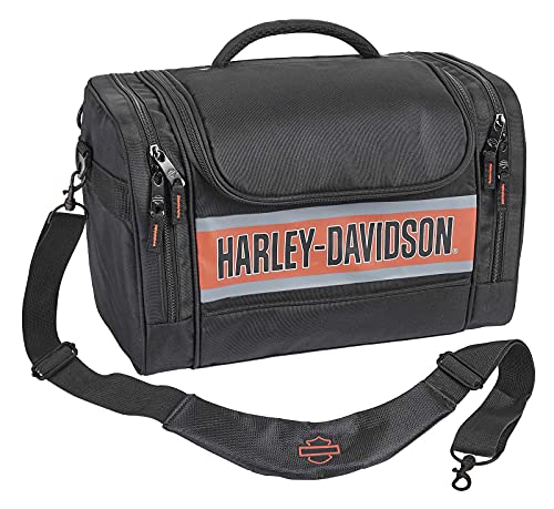 Harley-Davidson Trailblazer Hop Along Travel Duffel Bag - Black/Rust Vintage