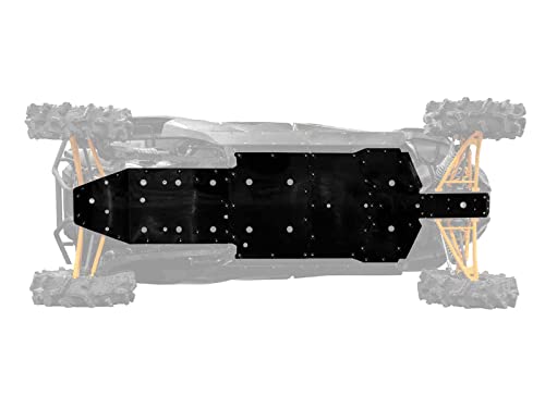 SuperATV Full Skid Plate for 2023+ Kawasaki Teryx KRX 4 1000 | 1/2 Thick Proprietary ARMW | Front to Back Protection | Abrasion, Break, & Bend Resistant | Countersunk Bolts | Made in the USA!