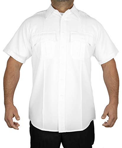 First Class Short Sleeve Uniform Shirt L White