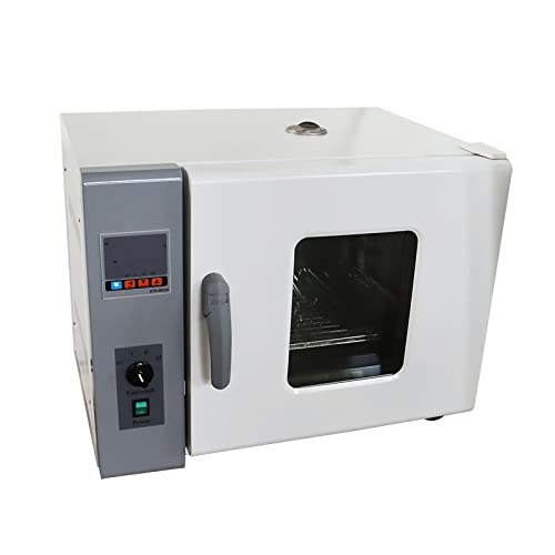 INTBUYING Digital Forced Air Convection Drying Oven Heat Industrial Lab Temperature Control Adjustable Fan Speed 220V (13.4X13.8X13.8inch Chamber)