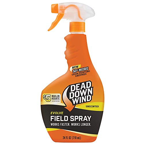 Dead Down Wind Evolve Field Spray  24 oz, Unscented, Broad-Spectrum, Odor-Eliminating Hunting Spray, Orange