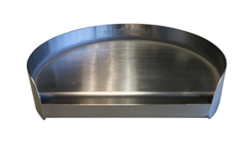 Little Griddle KQ-17-R Stainless Steel Outdoor BBQ Griddle, 17 x 14, For Charcoal Kettle and Kamado Grills, Fun to Use, Easy to Clean