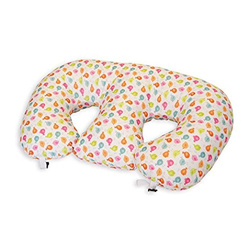 The TWIN Z Pillow - 6 uses in 1 Twin Pillow ! Breastfeeding, Bottlefeeding, Tummy Time, Reflux, Support and Pregnancy Pillow! Waterproof Birds