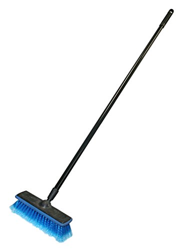 Carrand 93058 General Purpose Wash Brush with 48" Handle and 10" Brush Head, Black