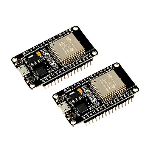 MELIFE 2 Pack ESP32 ESP-32S Development Board 2.4GHz Dual-Mode WiFi + Bluetooth Dual Cores Microcontroller Processor Integrated with ESP32s Antenna RF AMP Filter AP STA.