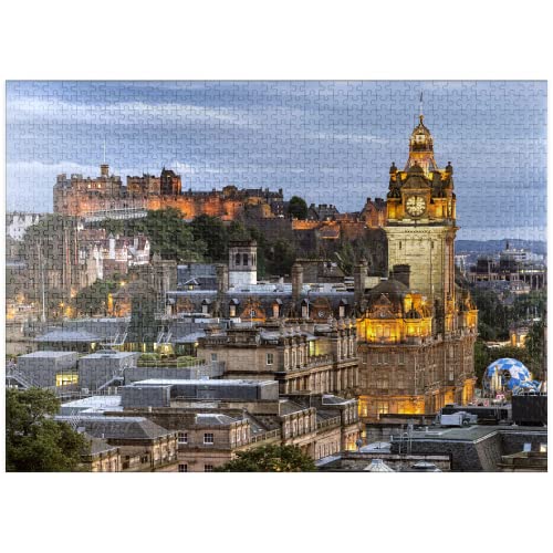 Edinburgh Scotland - Premium 1000 Piece Jigsaw Puzzle - Made in USA
