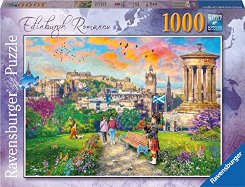 Ravensburger Edinburgh Romance 1000 Piece Jigsaw Puzzle for Adults and Kids Age 12 Years Up - Scotland, UK