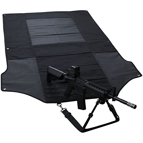 cavebear Shooting Mat Padded, Outdoor Tactical Roll Up Shooting Mat for Range Shooting and Hunting Non Slip Durable Shooting Mats Prone Padded Hunting Accessories