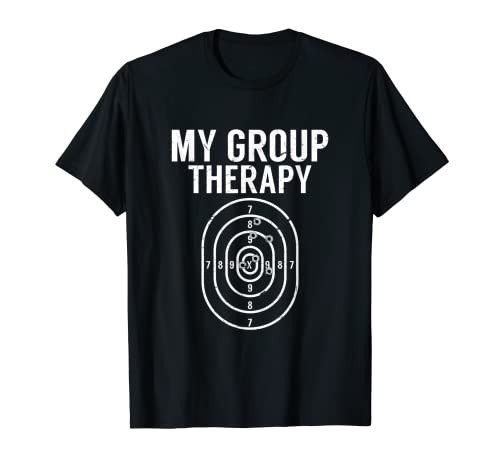 Gun Owner Group Therapy Gift | Funny Shooting Range Target T-Shirt
