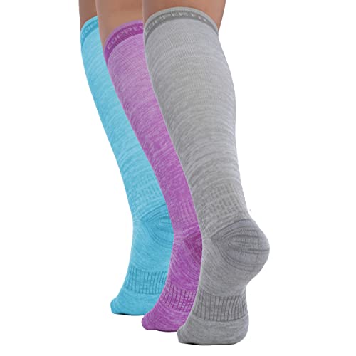 Copper Fit womens Knee High Compression Socks, Assorted Colors, Small-Medium US