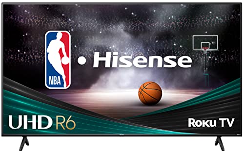 Hisense 65-Inch Class R6 Series Dolby Vision HDR 4K UHD Roku Smart TV with Alexa Compatibility (65R6G, 2021 Model),Black