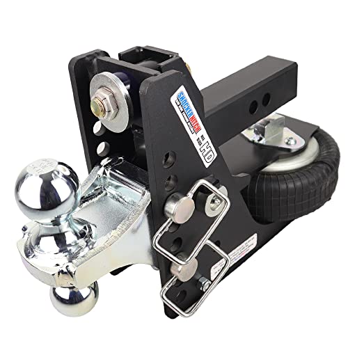 Shocker HD Max Black Air Hitch with Combo Ball, Fits 2" Hitch