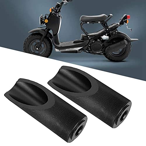 Motorcycles Foot Pedal,Motorcycle Foot Pegs,2pcs Aluminum Alloy Motorbike Motorcycle Foot Pegs Rests Accessories Fit for Honda Ruckus(Black)