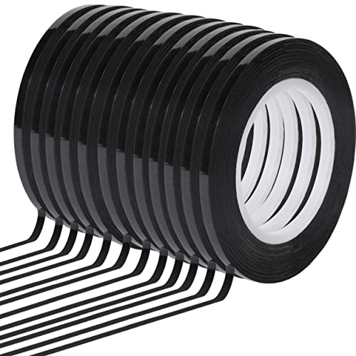 Mr. Pen- Whiteboard Tape, 12 Pack, Black, Thin Tape for Dry Erase Board, Whiteboard Accessories, Dry Erase Board Accessories, Striping Tape, Dry Erase Board Tape, Chart Tape, Graphic Tape, Grid Tape