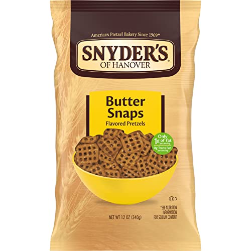 Snyder's of Hanover Pretzels, Butter Snaps, 12 Oz Bag