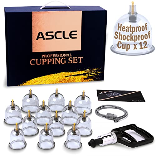ASCLE Cupping Set w/Extra Thick Super Cup, 12-Cup