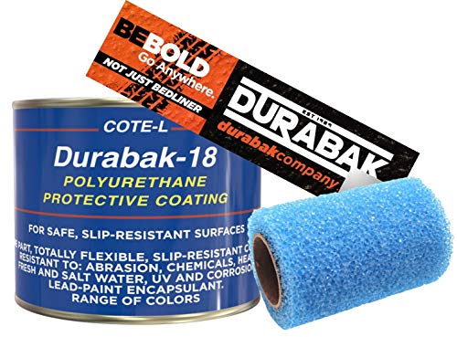 Dark Gray Textured, Outdoor, UV Resistant, Truck Bed Liner Quart KIT - Roll On or Spray On Coating | DIY Custom Coat for Bedliner and Undercoating, Auto Body, Automotive Rust Proofing, Boat Repair