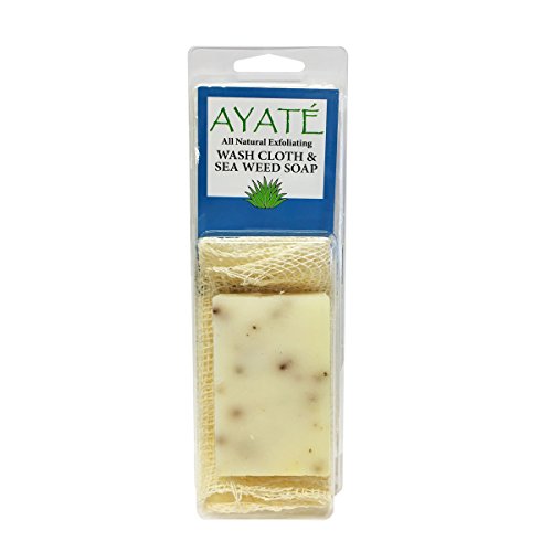 Ayate All-Natural Wash Cloth with Seaweed Cleansing Soap