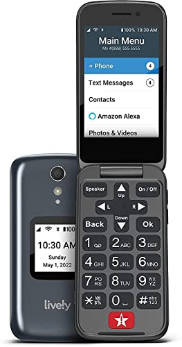 LIVELY Jitterbug Flip2 Cell Phone for Seniors - Graphite