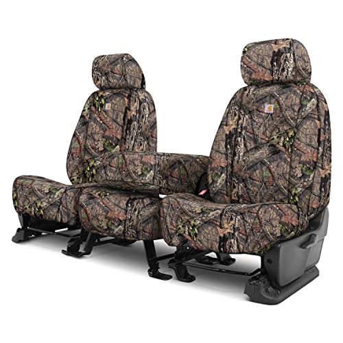 Covercraft - SSC3439CAMB Carhartt Mossy Oak Camo SeatSaver Front Row Custom Fit Seat Cover for Select Chevrolet/GMC Models - Duck Weave (Break-Up Country)