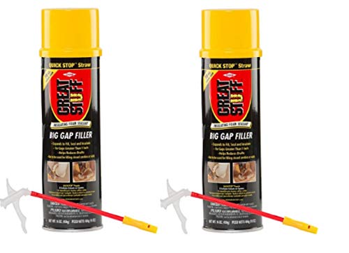 GREAT STUFF Big Gap Filler Insulating Foam Sealant with Quick Stop Straw, 16-Ounce 2-Pack