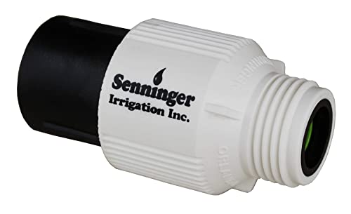 Senninger Pressure Regulator 25 PSI 3/4" Hose Thread Drip Irrigation Pressure Reducer Low Flow Valve - Landscape Grade High Performance