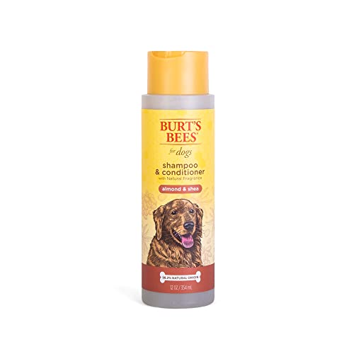 Burt's Bees for Dogs Almond & Shea Dog Shampoo and Conditioner | Burt's Bees Dog Shampoo and Conditioner | Natural Dog Shampoo & Conditioner for Pets, Made in the USA 12 oz