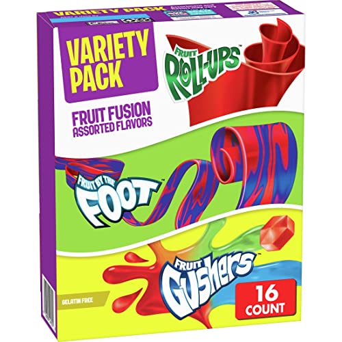 Fruit Roll-Ups Fruit Fusion Assorted Flavors, 16 Ct