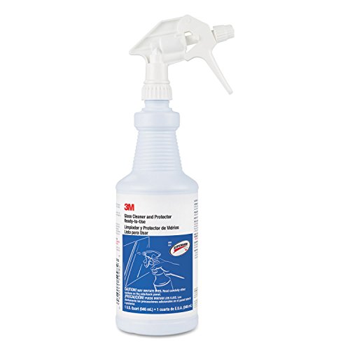 3M 85788 Ready-To-Use Glass Cleaner With Scotchgard, Apple Scent, 32Oz Spray Bottle