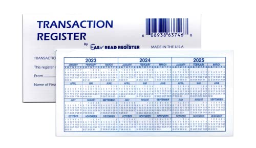 18 Pack Checkbook Registers for Personal Checkbook, Transaction Ledgers, 2023-2024-2025 Calendars