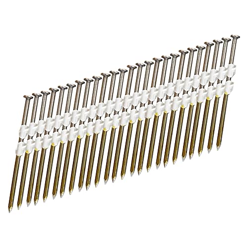 meite MPS238S 21 Degree 2-3/8" x 0.113" Plastic Strip Round Head Brite-coated Smooth Shank Framing Nails, 480 PCS/PACK