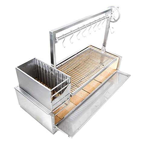 TAGWOOD BBQ Fully Assembled Drop In Grill Argentine BBQ Santa Maria Style Stainless Steel | BBQ05SSF
