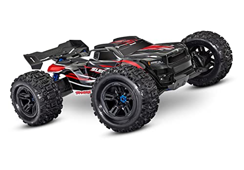 Traxxas Sledge 1/8 Scale 4WD Off-Road Truck. Fully Assembled, Ready-to-Race, with TQI 2.4GHZ Radio System, VXL-6S BRUSHLESS Power System, and PROGRAPHIX Clipless Body - RED